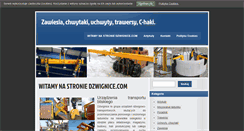 Desktop Screenshot of dzwignice.com